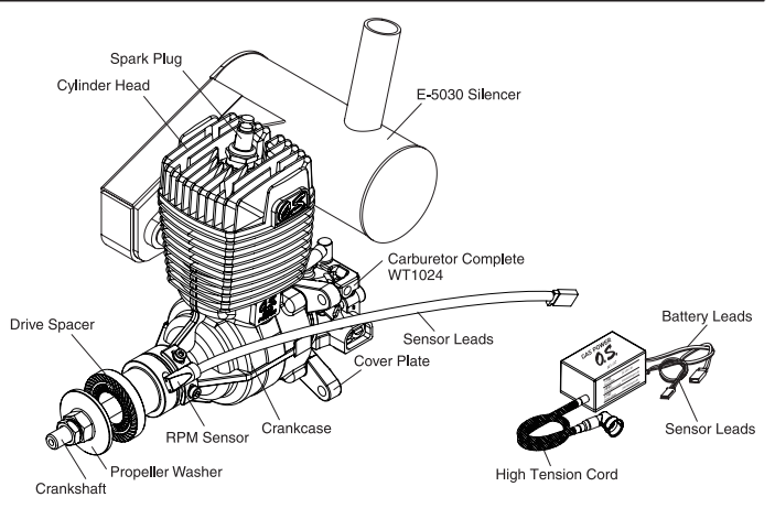 O.S. Engines二沖程汽油發(fā)動機(jī)GT33